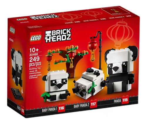 Pandas Lego Brickheadz Del Año Nuevo Chino 40466