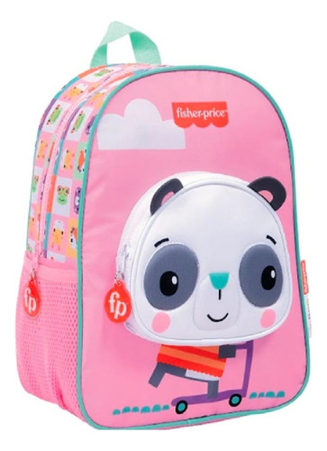 Mochila Espalda 12puLG Fisher Price Panda Orejitas 42304