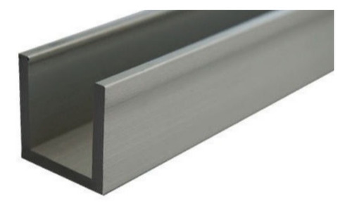 Perfil Tipo U 1 Pulgada De Aluminio (6,10m)