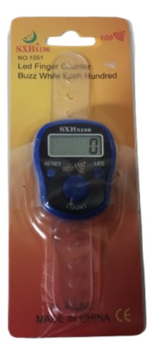 Contador De Pontos Digital Circulo Violeta Azul