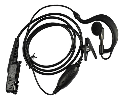 Fone De Ouvido Walkie Talkie Em Forma Microfone Ptt
