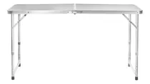 Comprar Mesa Plegable 120 Cm Con 4 Bancos Para Camping Gris