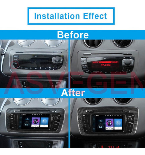 Estéreo Android Para Seat Ibiza 6j 2009-2013 Carplay 2+32