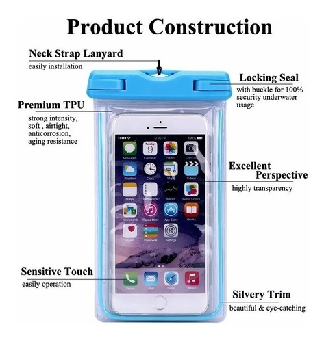 Forro Estuche Waterproof Case Celular Contra Agua Universal