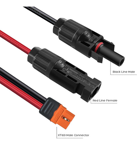 Cable Adaptador De Conector Solar A Xt60i Para River 2/river