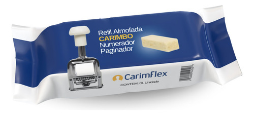 Almofada Numerador Automático Em Aço Cf-80 / Outros - Unid. Tinta Branco