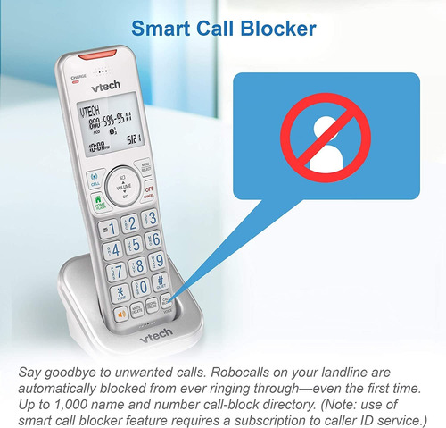 Teléfono Vtech Vs112, Con Bluetooth, Bloqueador De Llamadas