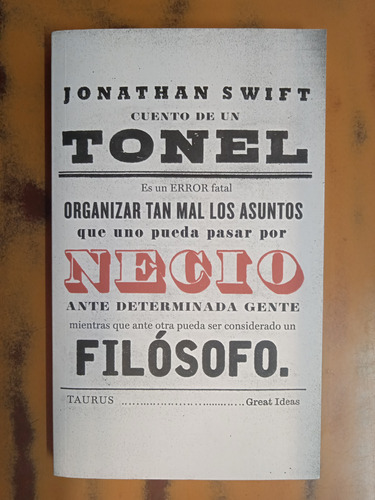 Cuento De Un Tonel-jonathan Swift 