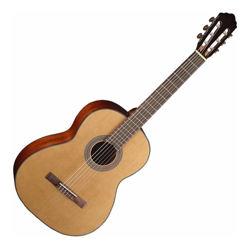 Guitarra Criolla Cort Ac200 Nat Tapa Abeto Funda - Plus