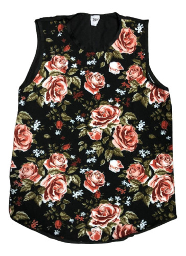Imagem 7 de 10 de Kit 9 Regata Masculina Long Ling Florida Floral Swag
