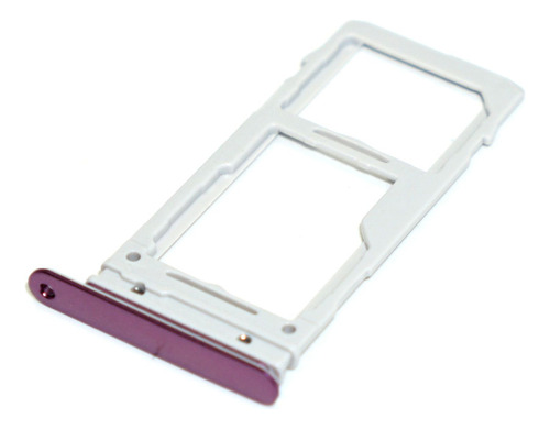 Bandeja Charola Doble Sim Sd Para Galaxy S9 G960 Morado Refa