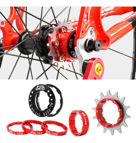 Conversión De Los Espaciadores Del Casete Del Rojo 14t Rojo