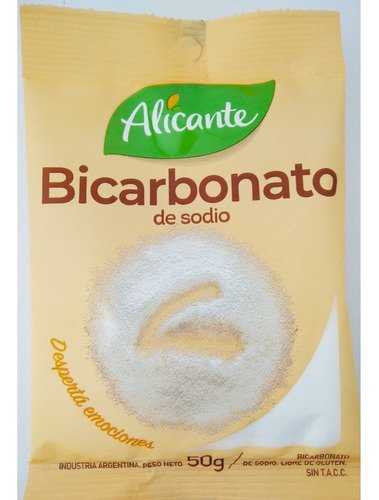 Alicante Bicarbonato De Sodio Sin Tacc 50 Grs Pack 25 Unid