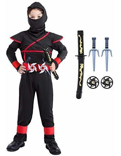 Traje Ninja Para Niños 4t 14