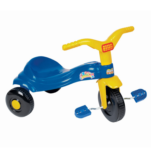 Tico Tico Chiclete Triciclo Azul E Amarelo Bebe Magic Toys