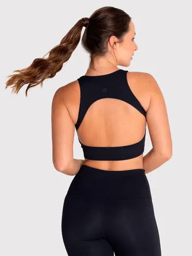 Peto Deportivo Mujer Crop Aura Negro Bsoul