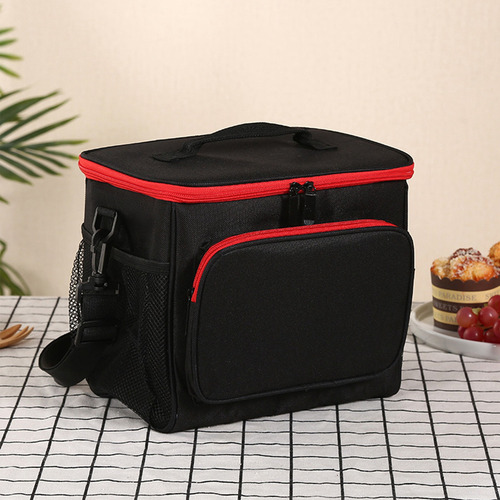 Bolsa Del Almuerzo Aislamiento Alta Capacidad Multifunción Color Negro
