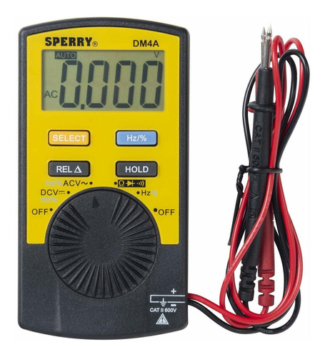 Sperry Instruments Pocket Dm4a, Multmetro Digital Amarillo