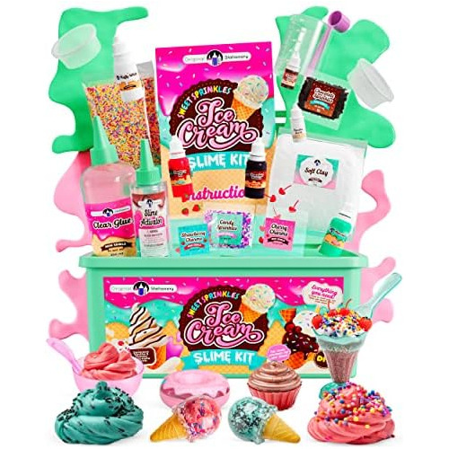 Sweet Sprinkles Ice Cream Slime Kit For Girls, Yummy Ma...