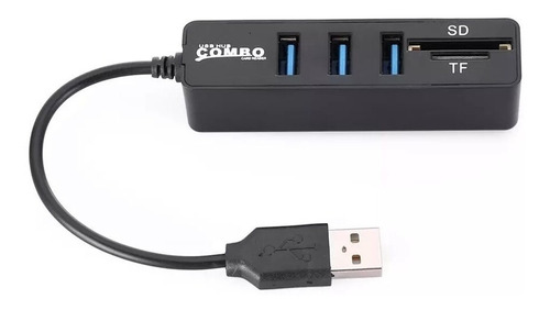 Combo Hub 3 Puertos Usb 3.0 Lector Tarjeta Tf Miscro Sd 5gbp