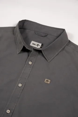 Camisa Long Cotton Grey