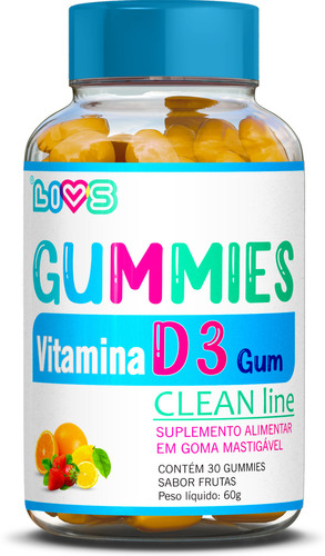 Vitamina D3 - Gummy Com Fórmula Exclusiva 100% Natural E Produzida Com Pectina E Tapioca