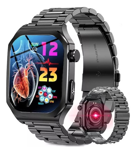 Reloj Inteligente Hombres Bluetooth Smart Watch Blood Sugar