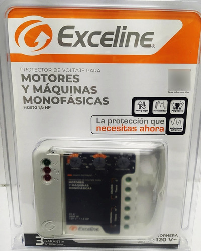 Protector Voltaje Motores Maquinas Monofasica 1.5hp Exceline