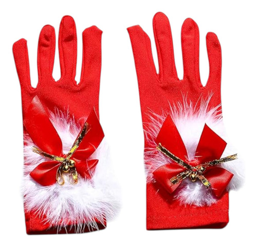Guantes Navideños Femeninos Rojos