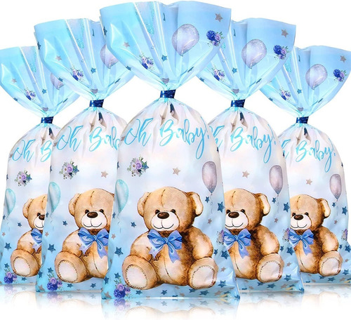 Bolsa Celofan Decorada Baby Shower Niño Niña Bebe Fiesta