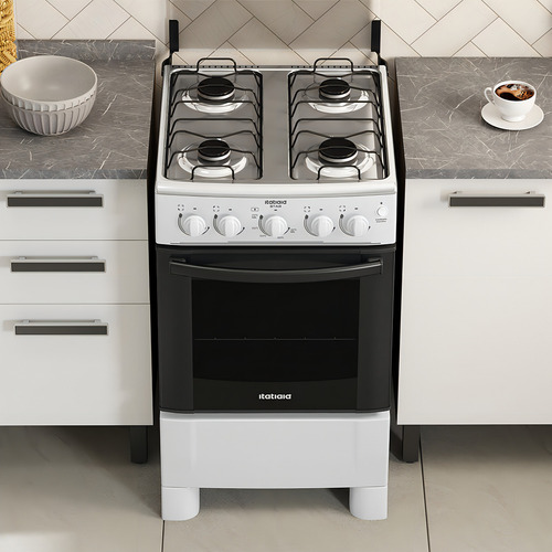 Fogão Itatiaia 4Q Star NG com Porta com Visor 127/220V Cor Branco