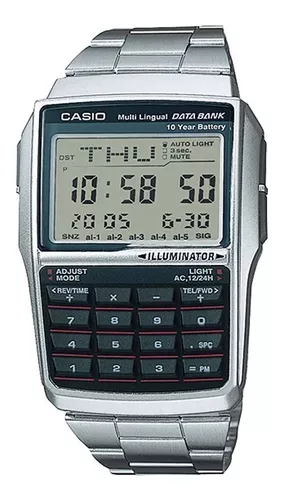 Reloj Calculadora Casio Ca 506g 9a Dorado Original Acero