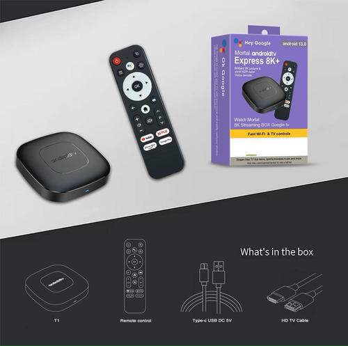 Smart Android Tv Box Mortal T1 5g Negro