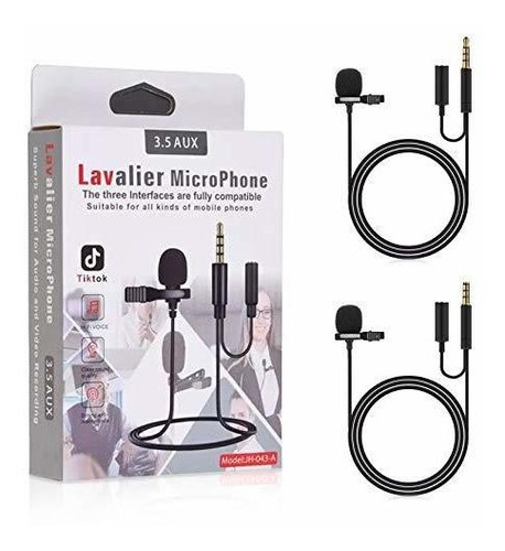 Microfono Lavalier Para iPhone Android Ordenador Portatil Fn