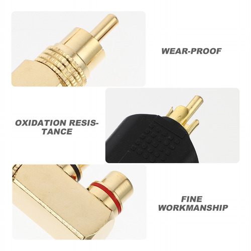 Adaptador De Audio Av Con Divisor De Audio De 90 Grados Para