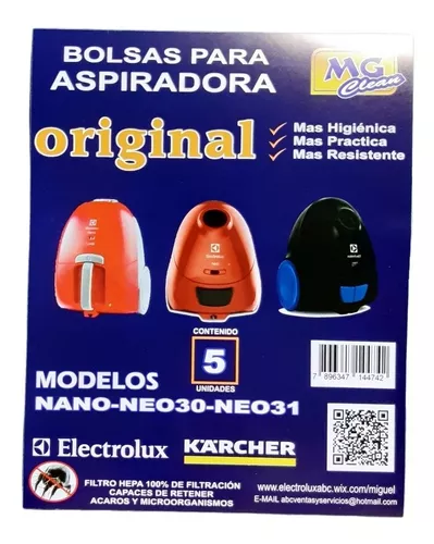 Bolsa para Aspiradora Nano Electrolux