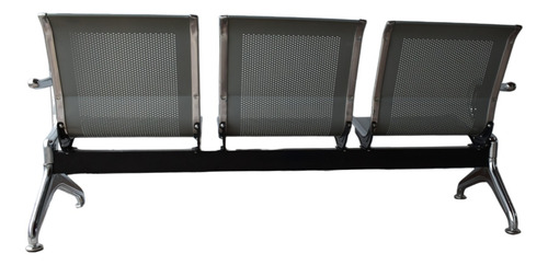 Imagen 6 de 7 de Silla Tandem Para Sala De Espera 3 Puesto Metalica