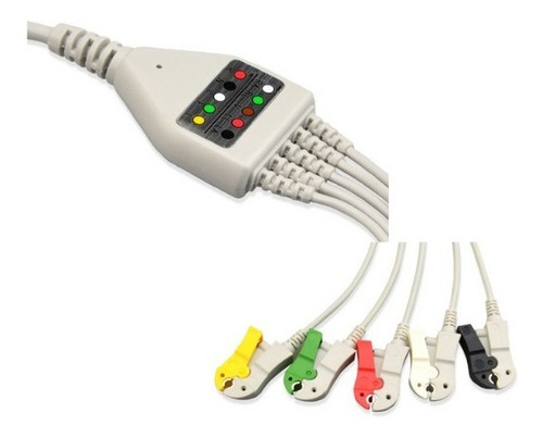 Cabo De Ecg 5 Vias Compatível Com Monitores Mindray 127/220v