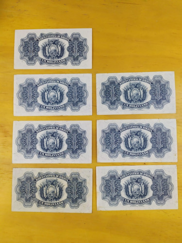 Cédulas Bolívia 1928 - Sob - 1 Boliviano - Cód.057 (Usado)