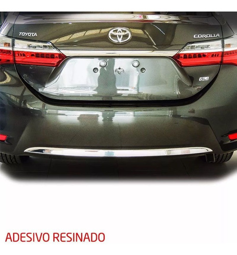 Friso Para-choque Traseiro Corolla 15/ Cromado Resinado