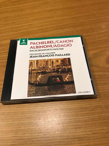 Pachebel Canon Albinoni Adagio Cd Paillard Erato 1984 