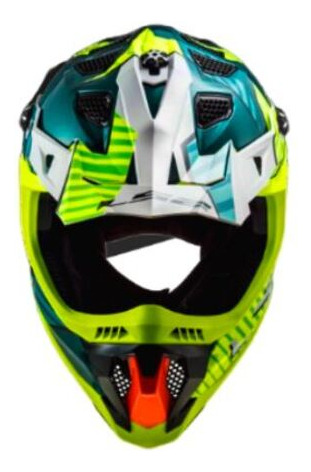 Casco Para Cross Ls2 Mx700 Astro Cobalto/amarillo