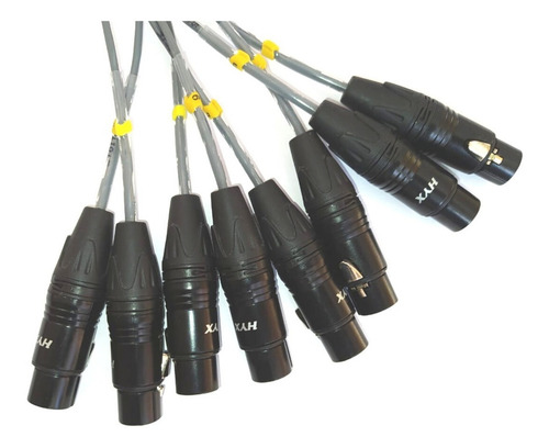 Multicabo Cabo 8 Vias Xlr Fêmea Para P10 2 M Ligar Powerplay
