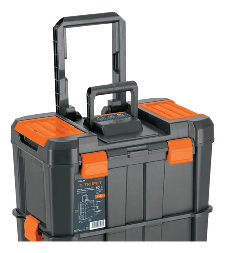 Caja De Herramientas Con Ruedas Desmontable Truper