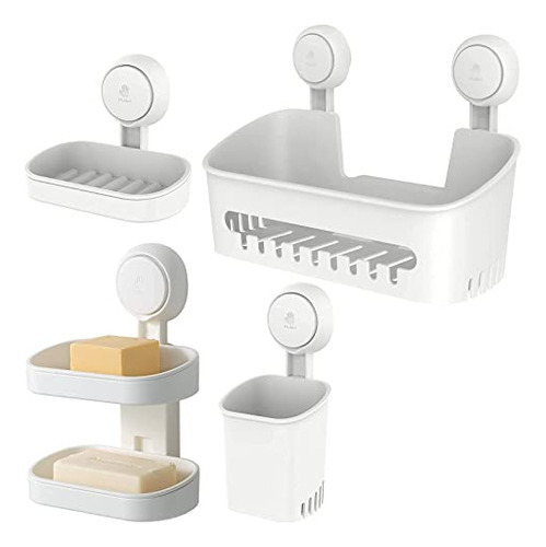 Shower Caddy & Soap Holder & Toothbrush Holder Soap Dish Suc