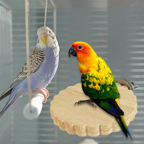 / 6 Kit De Soporte Para Percha De Pájaros De Madera 6 Piezas