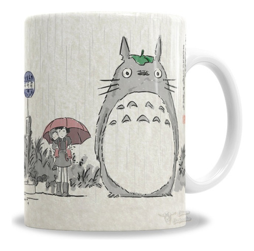 Taza De Cerámica Totoro Vintage Studio Ghibli - Con Caja