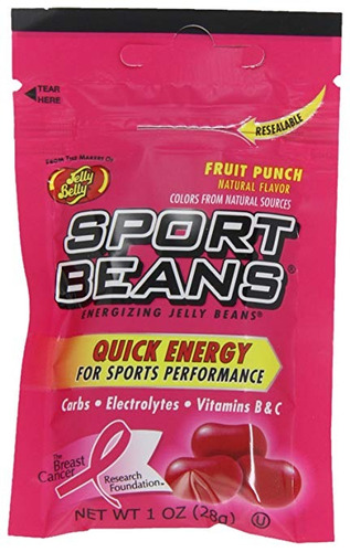 Habas De Jalea Vientre Sport Beans, Ponche De Frutas Energiz