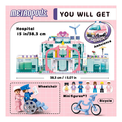 Sluban Girls Friends Hospital Building Building, Juego De La