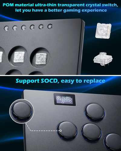 Sehawei M16 Plus Arcade Stick Sin Palanca, Controlador De Y